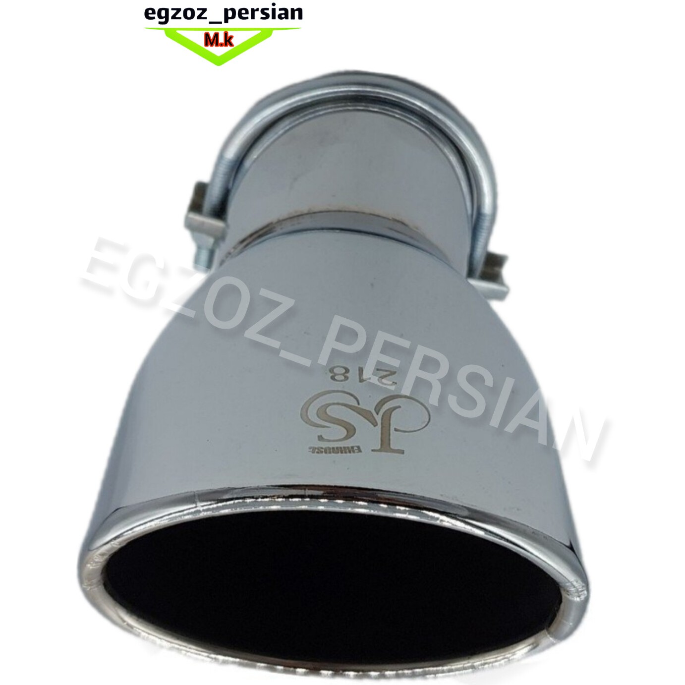 سراگزوز مدل 206 دم کج 218 js استیل اگزوز پرشین M.K