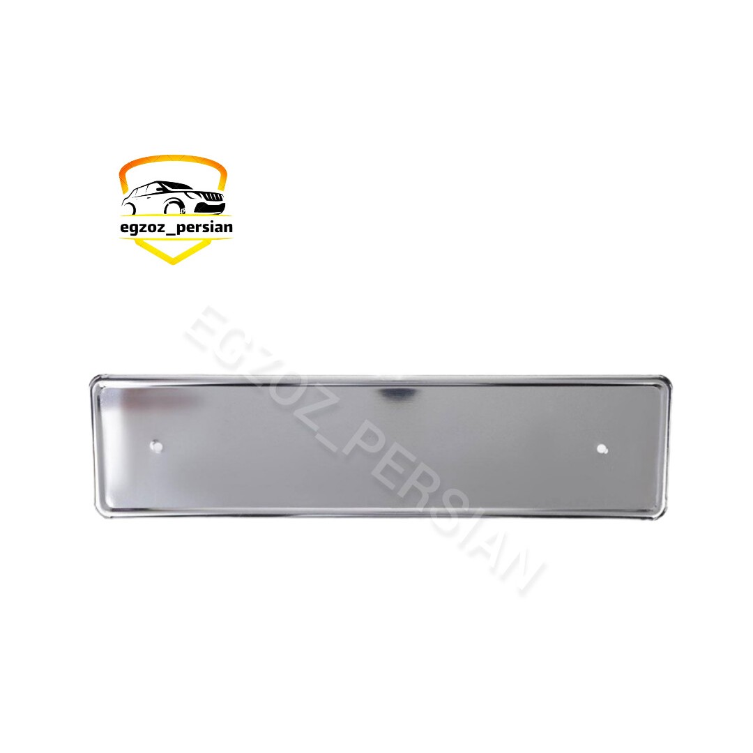 قاب پلاک جا نمره استیل جهان صنعت 3 ستاره js بسته 1 عددی اگزوز پرشین m.k